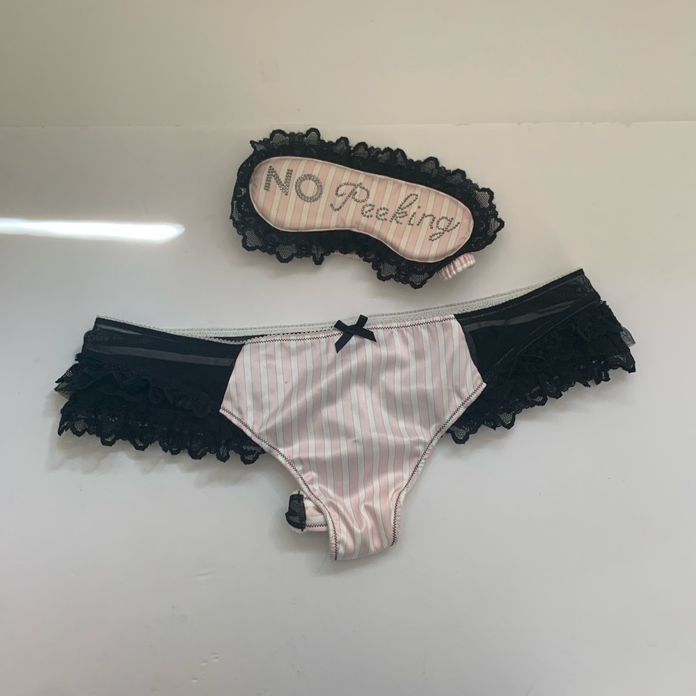 *NWT* Victoria Secret Underwear & Eyemask Set